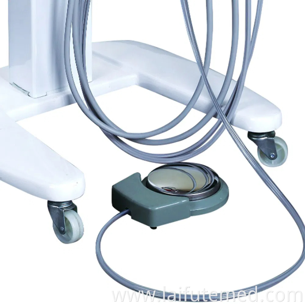 Portable Unit Dental Treatment Mobile Cart Trolley Dental Unit with Film Viewer